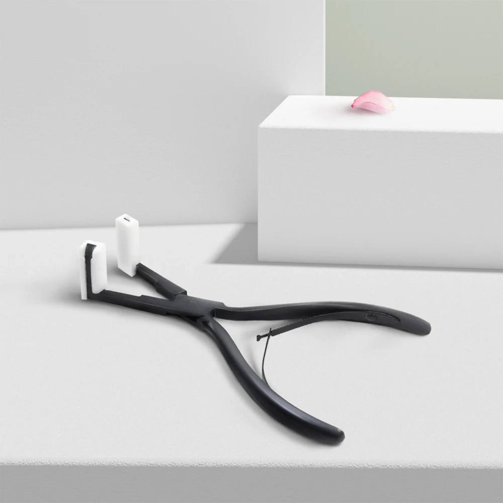 

Professional Hair Extension Pliers For Tape in Hair 4.5cm Deck Shape Stainless Steel Tape in Pliers Ergonomic Durable