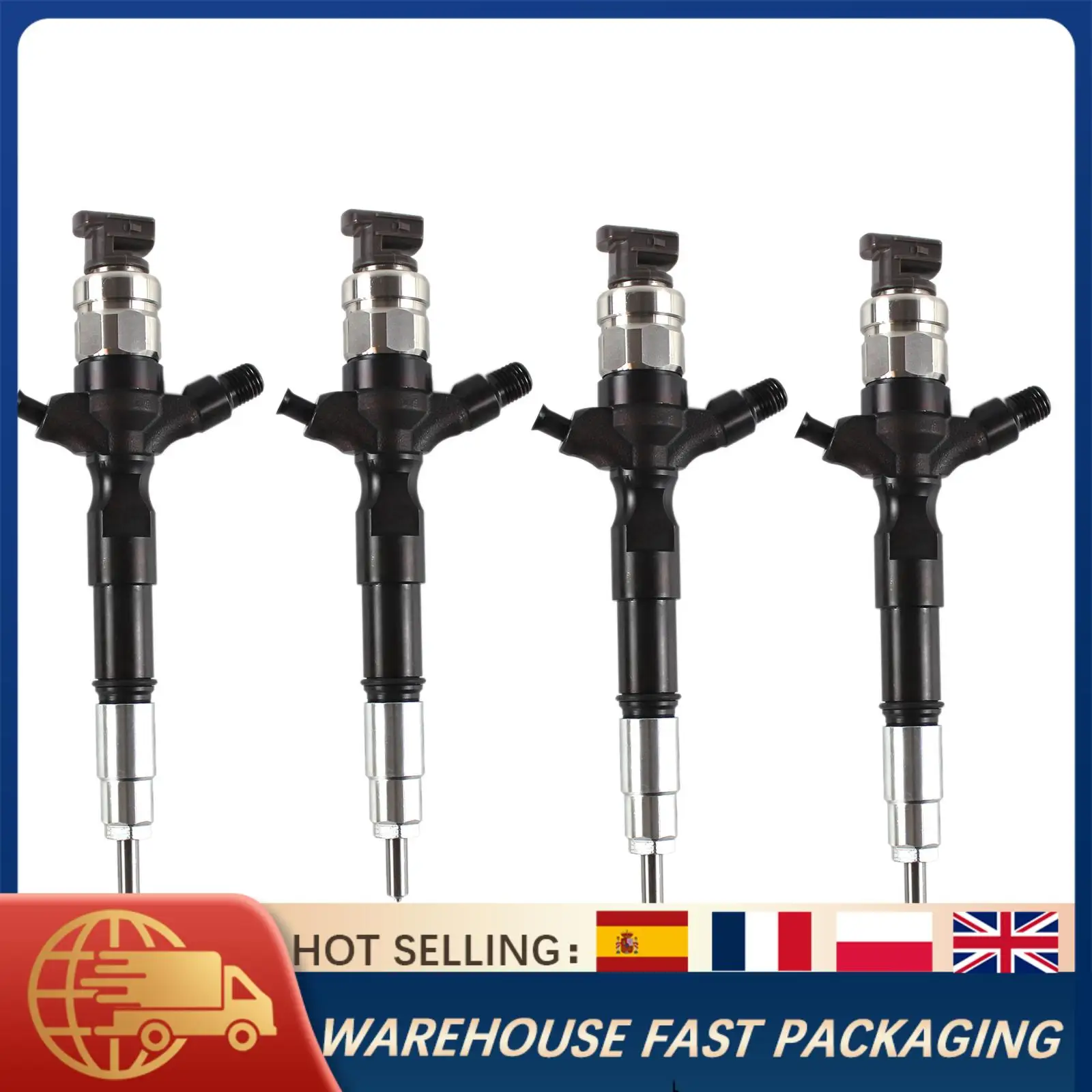 

Diesel Fuel Injectors 095000-7780 23670-30280 For Toyota Hilux Prado 1KD-FTV 3.0L Euro4 095000-7781 9709500-778 Injector Parts