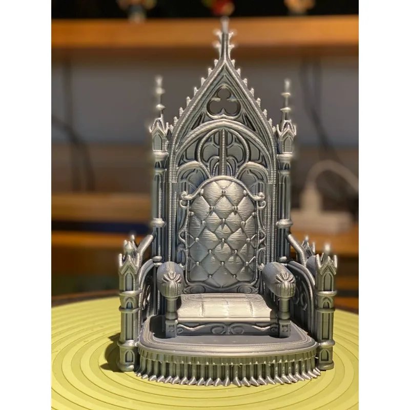

1/12 Scale Toys High-end Decorative Throne Chai REuropean Style 3D Printing Ornament for Action Figures Scene Accessories