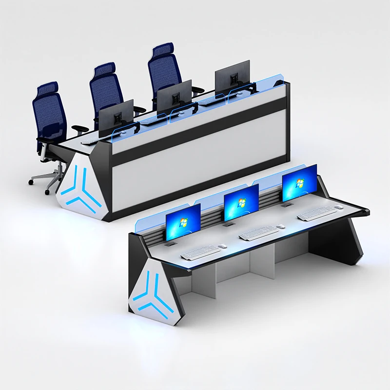 xx-Custom Durable Steel and Wood Combined Piano Paint Console Command Center Computer Desk*