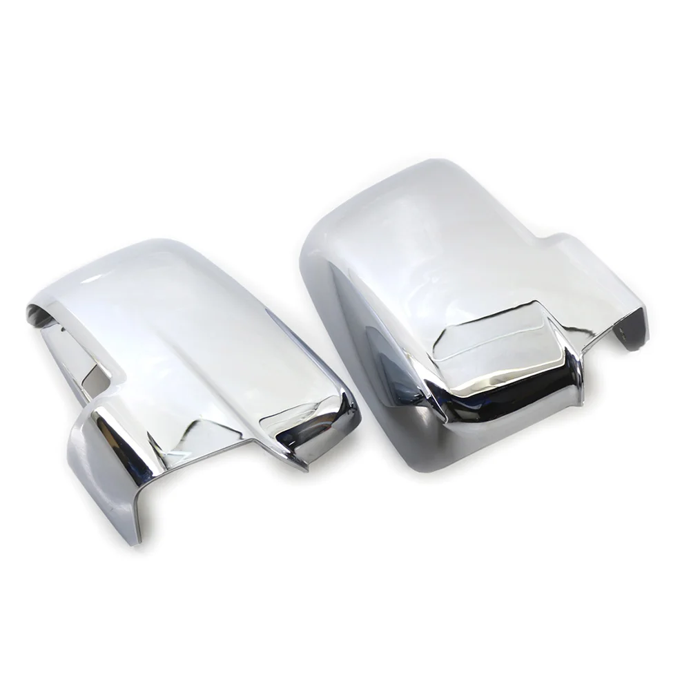 2Pcs/Pair Chrome Car Door Side Mirror Cover W/ Bottom Turn Signal Cutout For Dodge Ram 1500 2013-2018