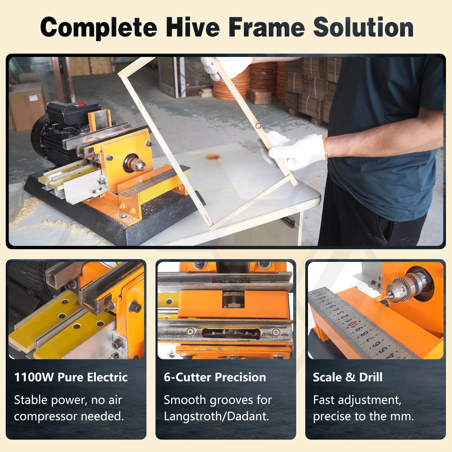 2023 Beekeeper Supplier Beehive Making Machine Automatic Beehive Frame Machine Mini Frame Forming Machine
