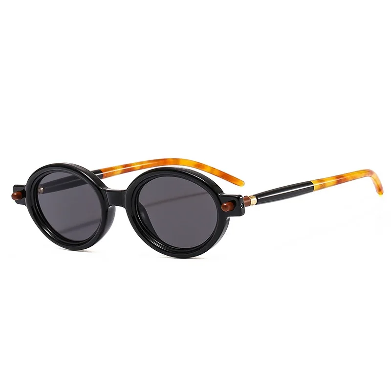 Gafas De Sol redondas Vintage para Hombre y mujer, lentes De Sol De diseñador De marca De lujo, UV400, ovaladas De alta calidad