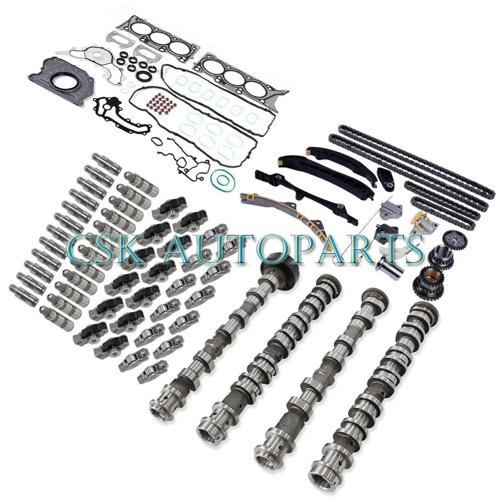 Timing Chain Kit Camshaft Rocker Arms Gasket Set For 16-24 Dodge Ram Jeep 3.6L