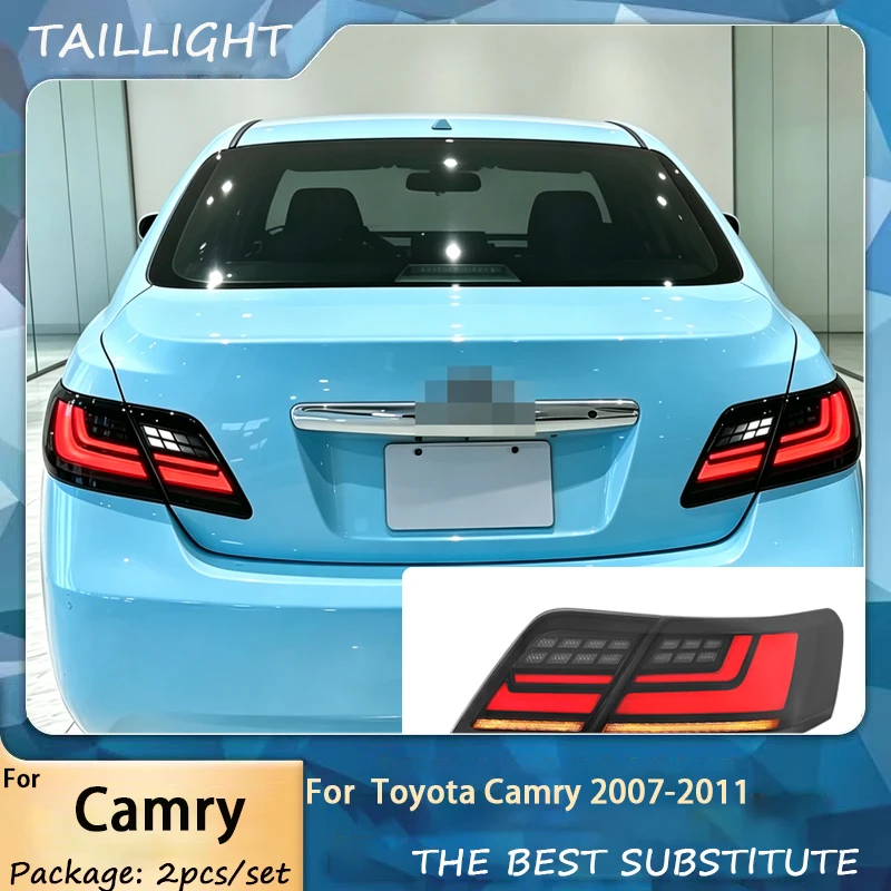 LED TailLight For Toyota Camry 2007 2008 2009-2011 Rear Lamps Start Up Animation DRL Brake Turn Signal Automotive Accessories