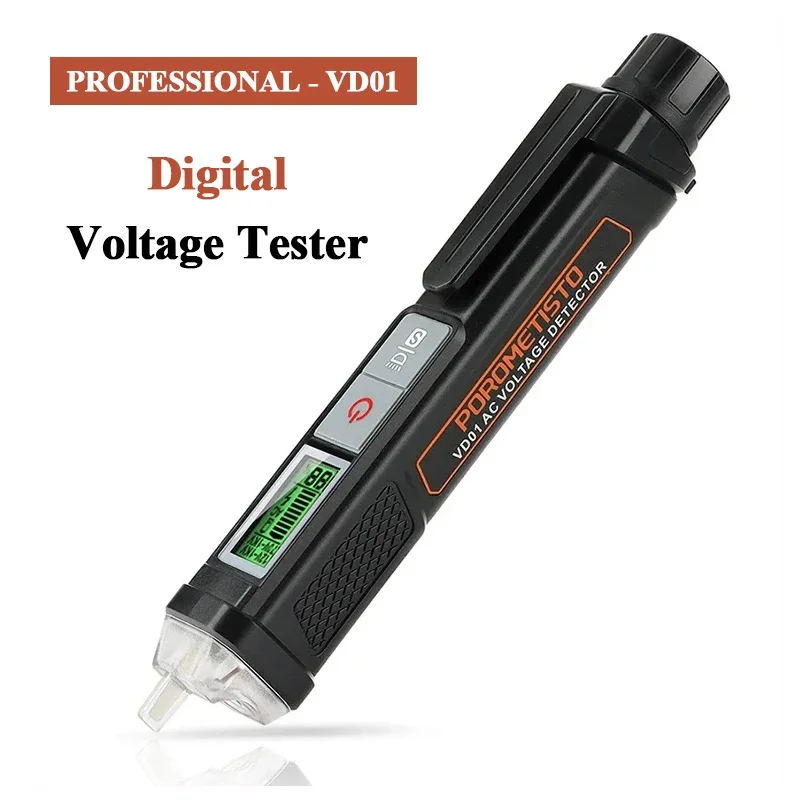 

POROMETISTO VD01 Intelligent Voltage Tester Pen Non-Contact Voltage Detector Indicator 12-1000V AC Breakpoint Finder Tester Pen
