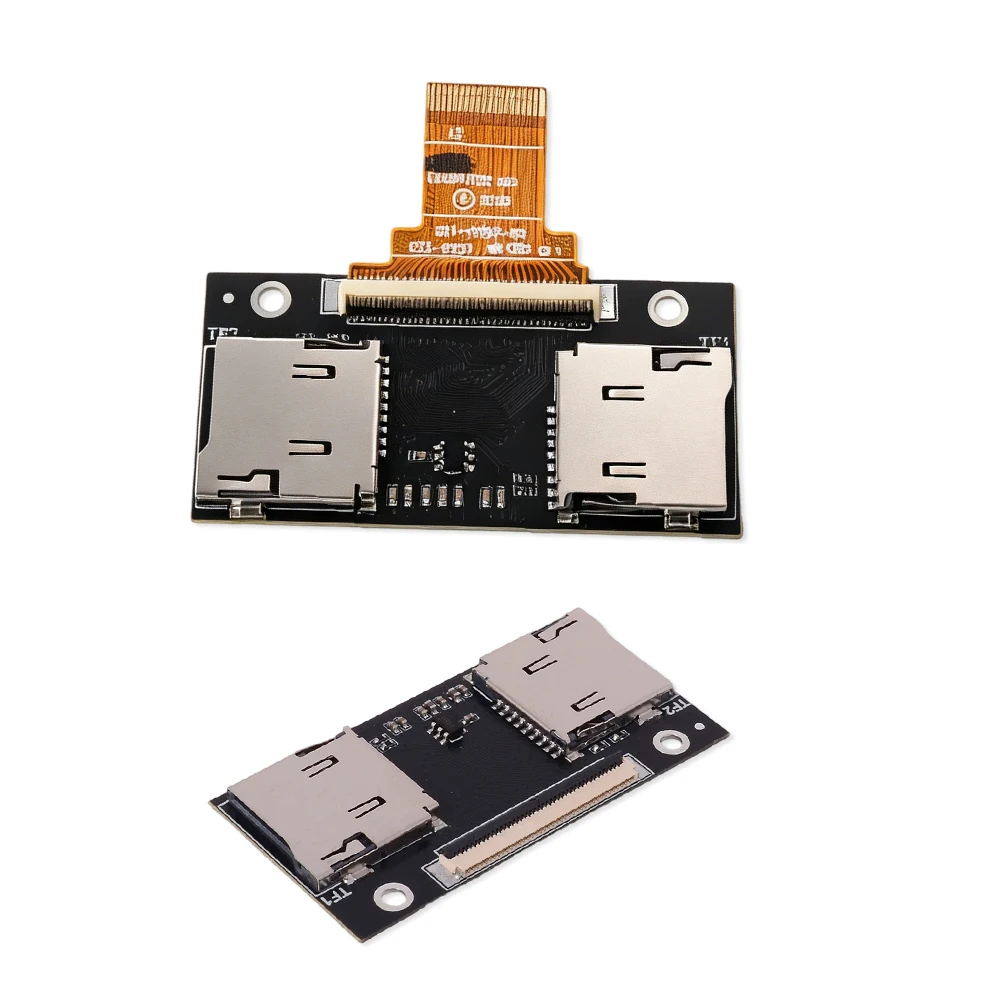 2-Port TF zu CE Adapterkarte, zertifiziert für iPod Classic 3-7 Gen, unterstützt iPod Video, iFlash, Industrie-PC, DVR, Dashcam, NAS-Speicher
