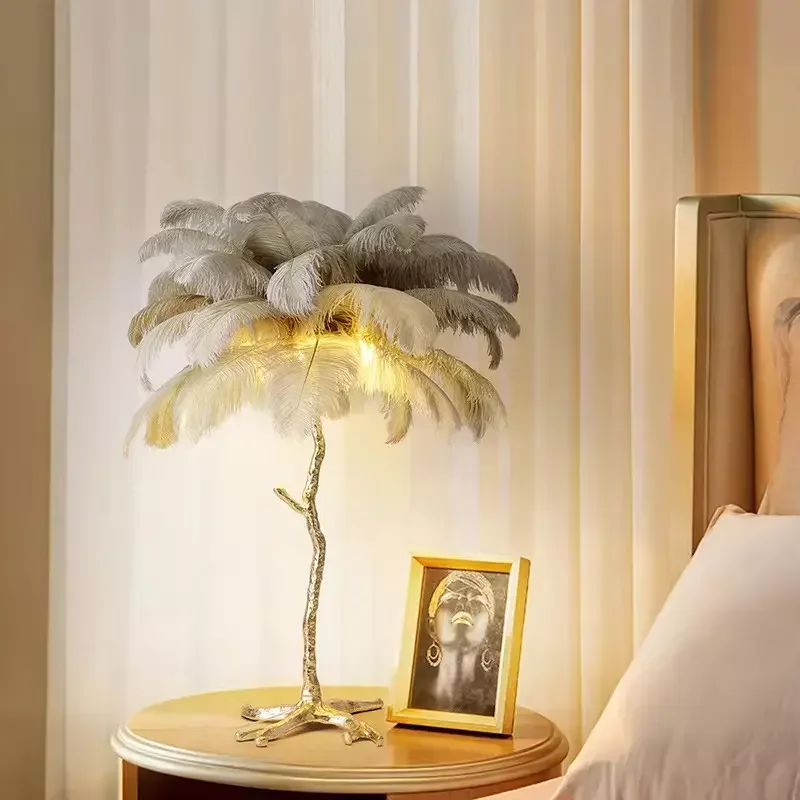 Customized Cross-border direct sales Comfortable hotel bedroom light is becoming a modern clip desk Diy wooden bedside table lig