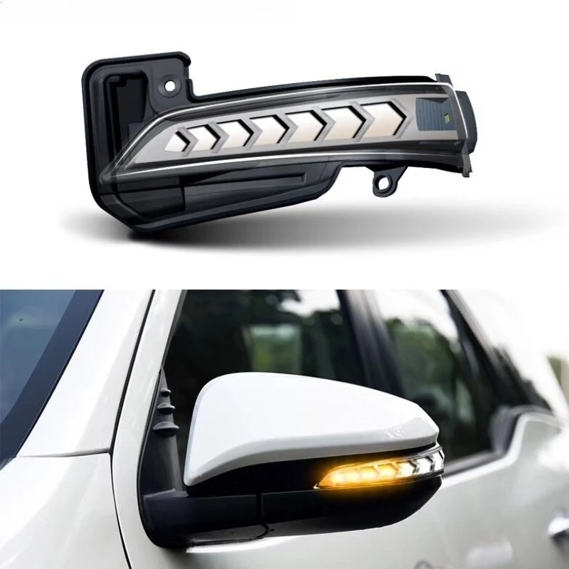 

For Toyota Fortuner/Innova/4runner/Vigo/Revo LED Rearview Mirror Cover Lamp Turn Signal Welcome Light Off-road Accessories
