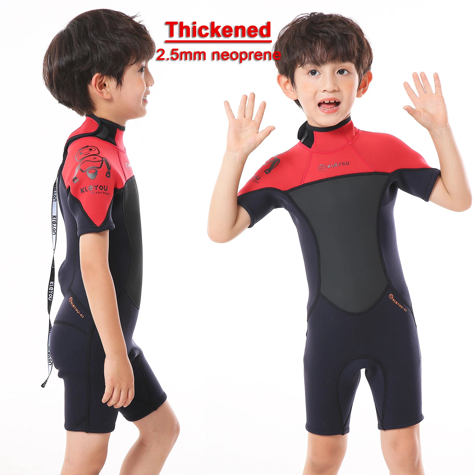 Girls Thick Swimsuit,Anti-UV 2.5mm Neoprene,Boys Surfing Wetsuit, Underwater Diving Suit,Jellyfish Children's Bathing Swimwear