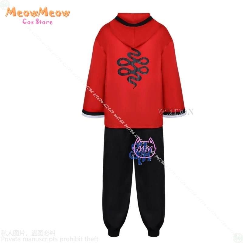 [MeowMeow Cos] أزياء أنيمي Gokurakugaiii التأثيرية ألما سترة حمراء وسراويل موضة فاسق Y2k موحدة باروكات للهالوين وعيد الميلاد Ro