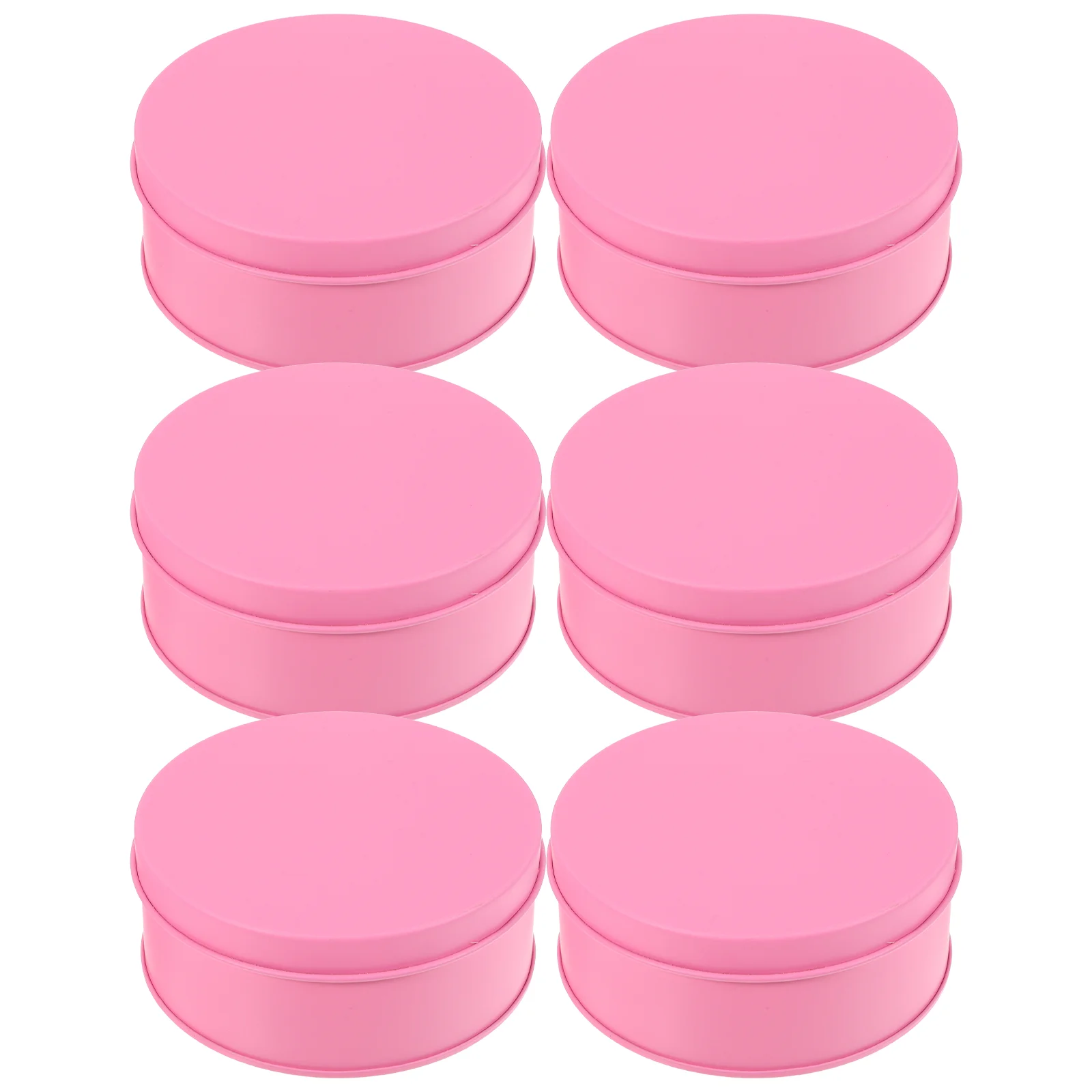 

6 Pcs Large Tinplate Cookie Candy Gift Packaging Storage Box Metal 6pcs (pink) Holder Jar Biscuit Containers Cookies Boxes