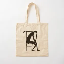 Bolso grande de lona, bolsa de mano negra, bolso de mano lindo, bolso de dibujo