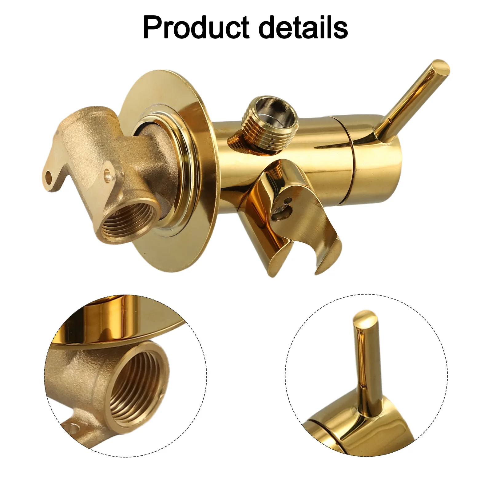 

Bathroom Toilet Angle Valve 70x70x97mm Hanging Shower Head Brass Angle Valve Anti-freeze And Scratch-resistant