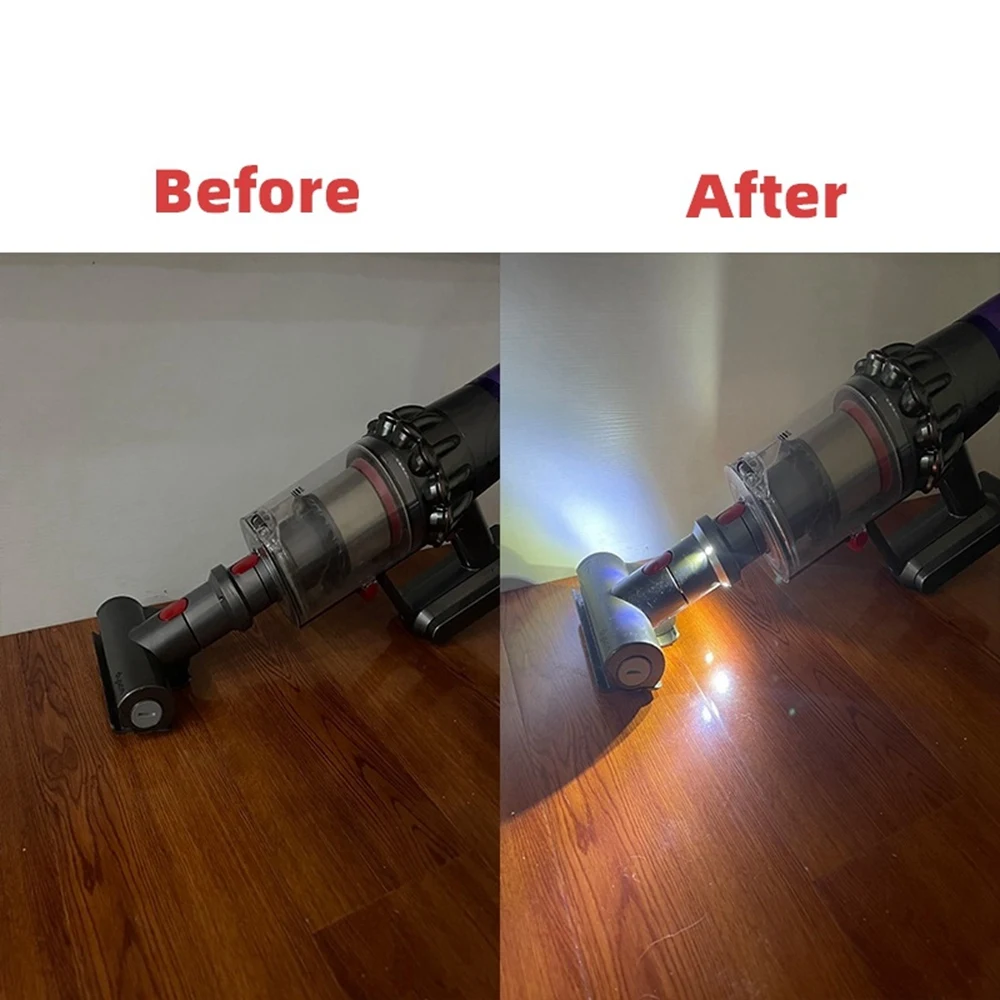 Accesorios de adaptador de piezas con luces LED para aspiradora inalámbrica Dyson V7, V8, V10, V11, 1 unidad