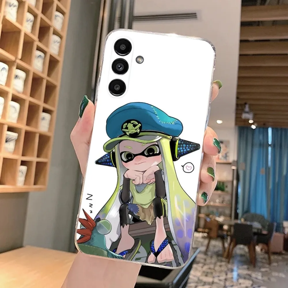 Game S-SplatoonS 3 Phone Case For Samsung Galaxy A71,70,52,51,40,31,A50,30S,21S,Note20ultra Transparent Cover