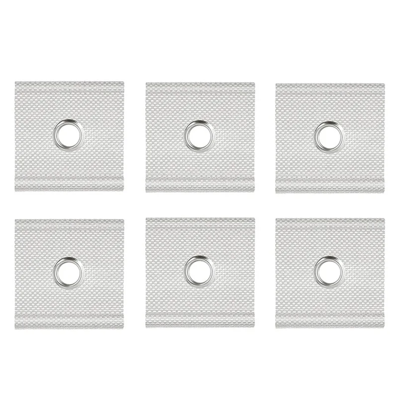 12PCS RV Camping Awning Hooks Clips Stainless Steel Sunshade Rail Hook RV Tent Hangers Sunshade Hook Clips Camper accessories
