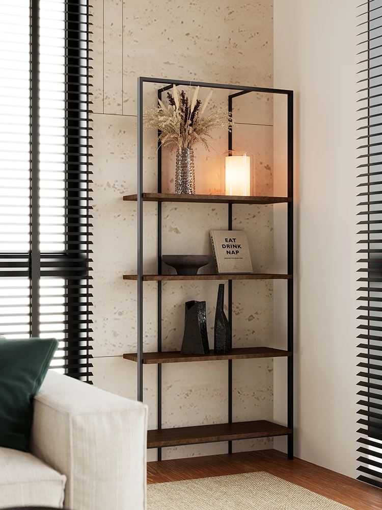 

Modern simple bookshelf, living room floor rack, multi-layer wrought iron removable storage rack, commercial shoe store display