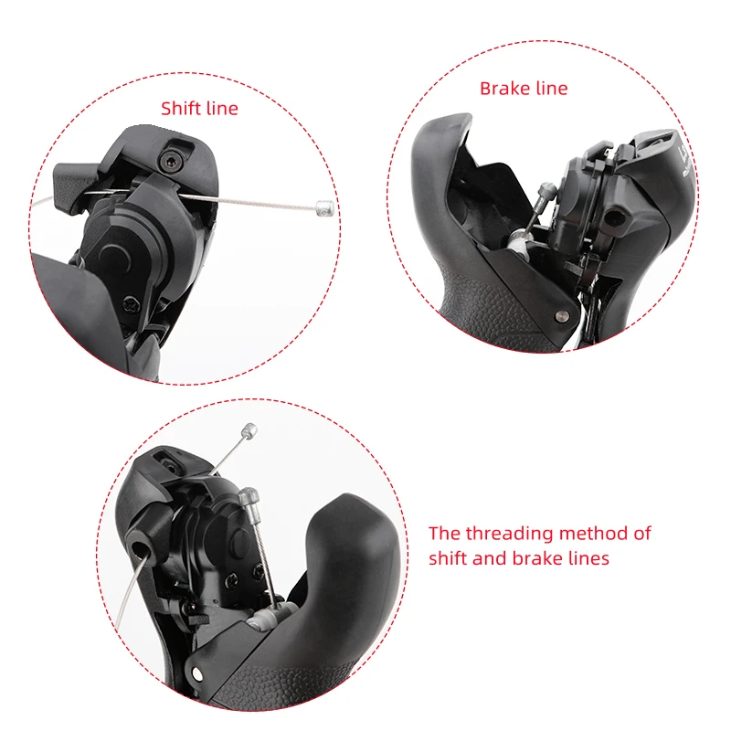 Litepro 700C Road Bike Multi-functional Shifter Brake Lever Single Piece L2 L3 Shifters DIP 7 8 9 10 11s For Shimano