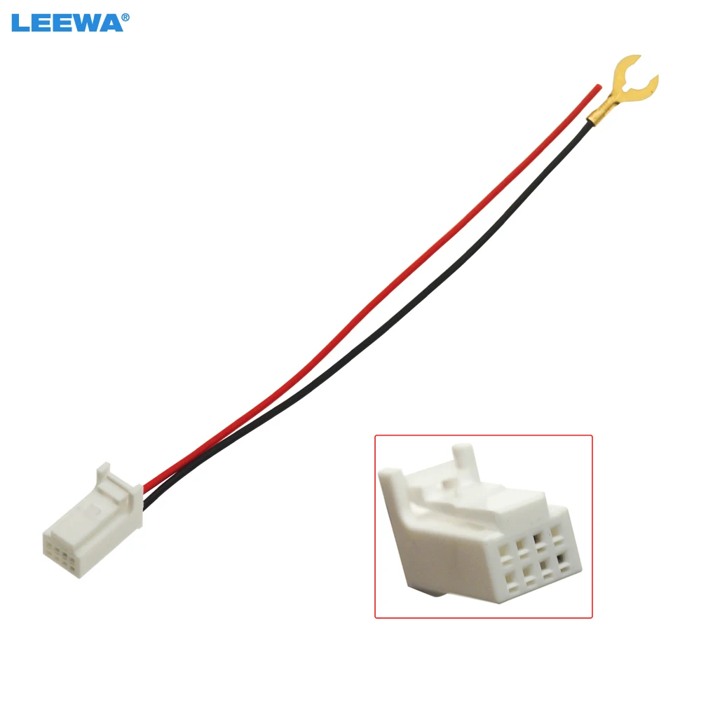 LEEWA Car Parking Reverse Rear Camera Video Plug Converter Cable Adapter For Isuzu D-Max 2012-2019 Auto MP5 Cable #CA1448