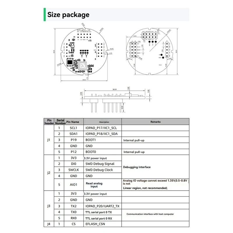 LD8001 79G Millimetre Wave Liquid Level Detection Sensor Radar Module Non-Contact High-Precision Ranging 15M LD8001