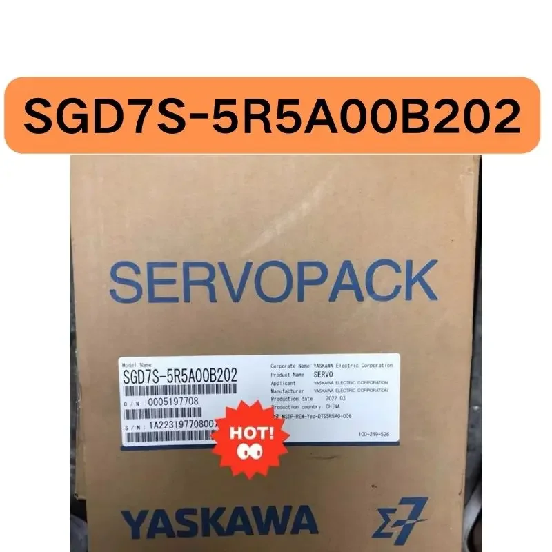 

New SGD7S-5R5A00B202 servo drive 750W in stock for quick delivery