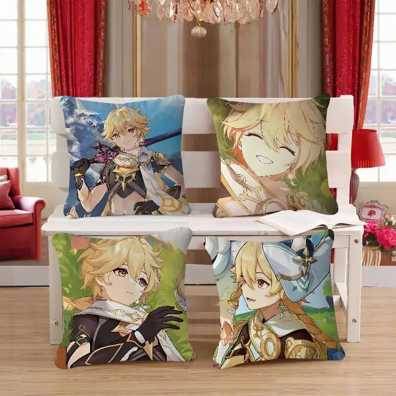 غطاء وسادة A-aether GI غطاء وسادة قابل للإزالة وقابل للغسل - كتان ناعم لجميع المواسم