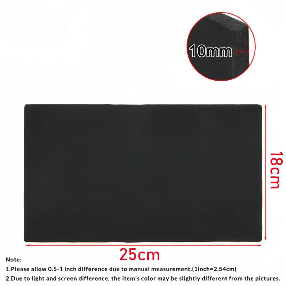 10/20/30Pcs Car RV Sound Proofing Deadener Foam 5mm Self Adhesive Auto Interior Heat Insulation Soundproof Cotton Mat 25*18cm