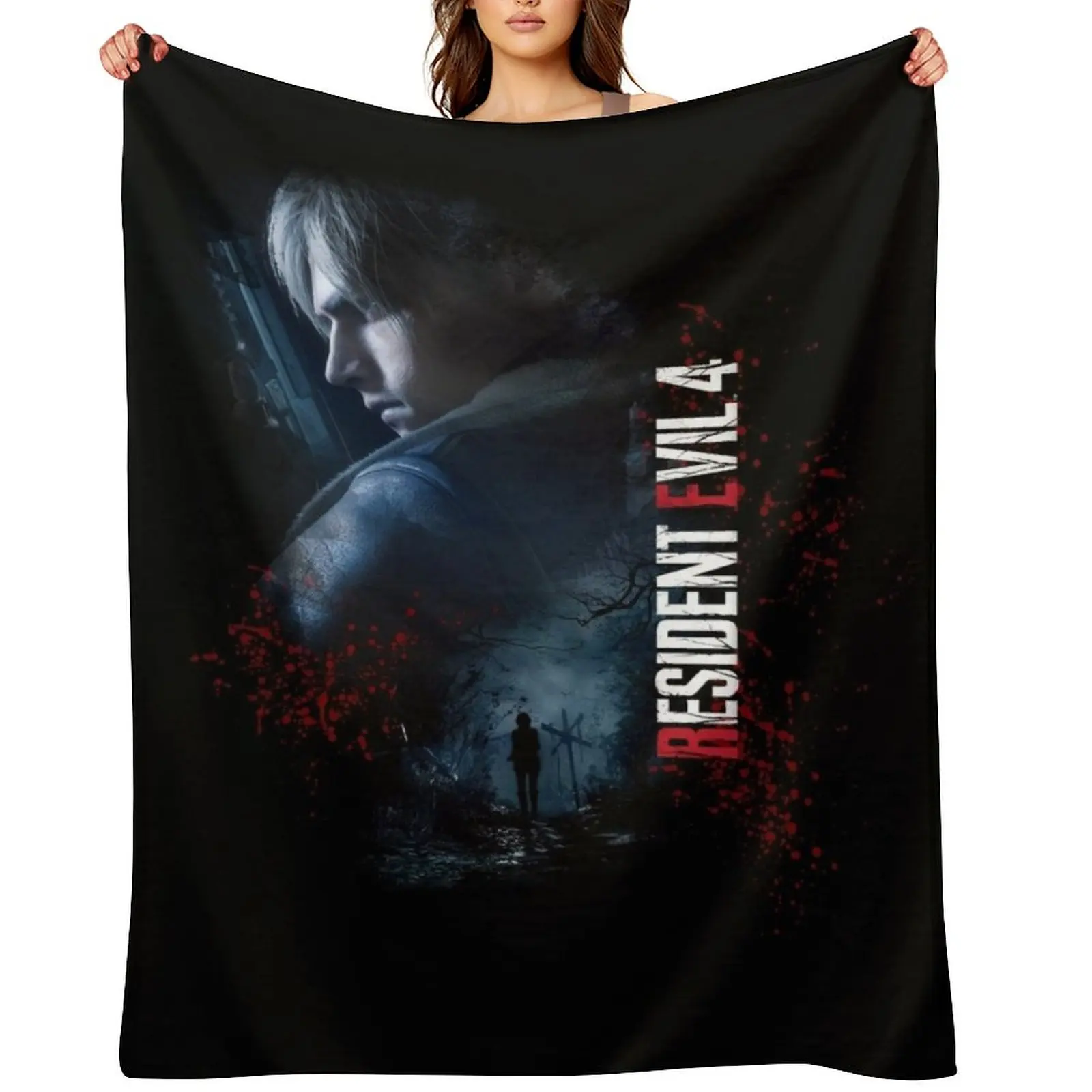 

Leon Kennedy RE4make Design 2 Throw Blanket Decorative Beds Moving Bed Giant Sofa Blankets