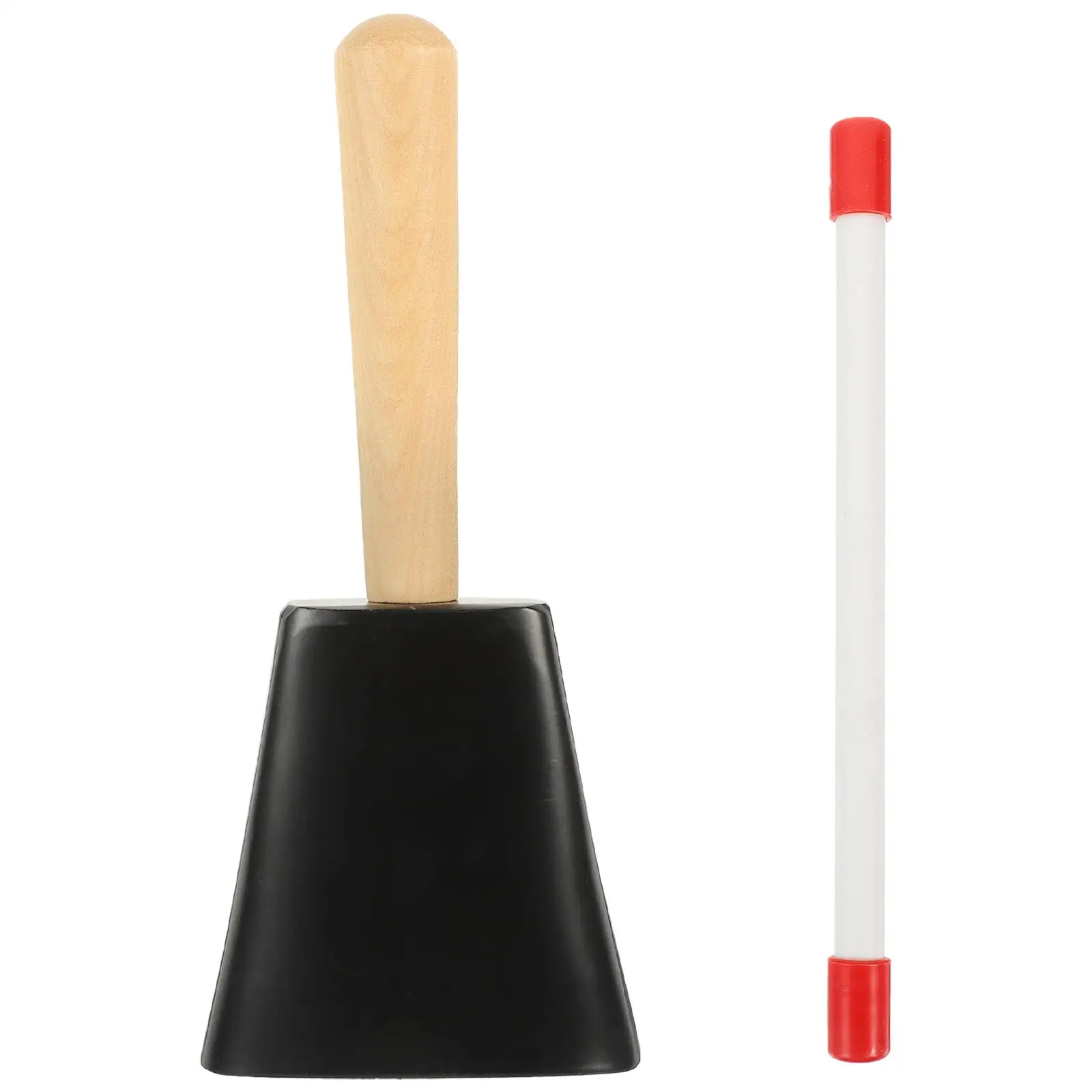 Campana de vaca de Metal para niños, accesorio para instrumentos musicales, juguetes, campanas de tambor de fútbol, juegos de plástico práctico para niños