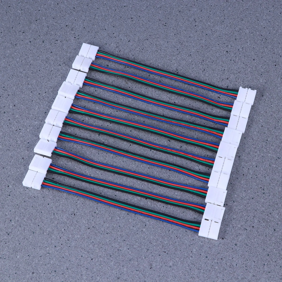 

5Pcs LED Strip Connector 4 Pin 10Mm Wide Fits 5050 Rgb LED Chips Solderless Electrical Jumper Ribbon Splice Compatible