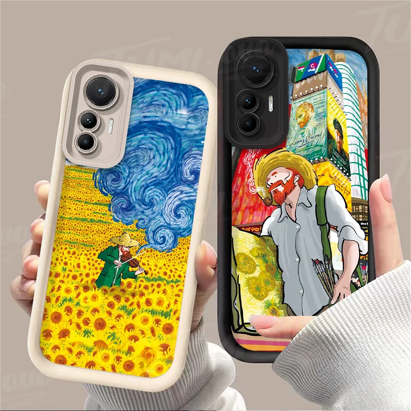 

Van Gogh Oil Painting Phone Case for Xiaomi Mi 13T 12T 11T 13 12 11 Lite 5G NE POCO X6 X5 X4 GT X3 NFC F3 F4 F5 F6 M6 Pro Capa
