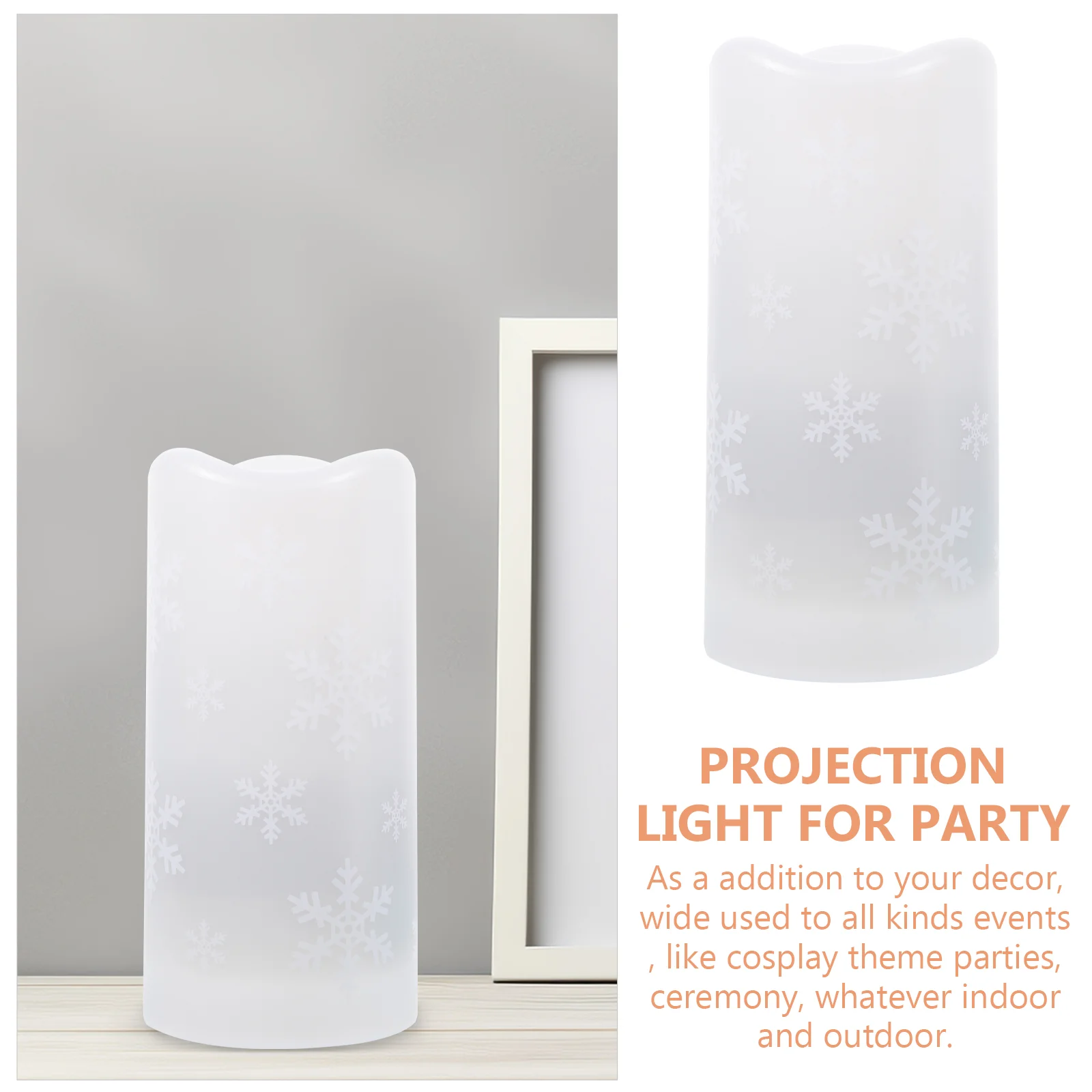 Christmas LED Night Light Non-smoke Snowflake Pattern Projection Lamp Party for Bar Exquisite Appearance Nice Decorative