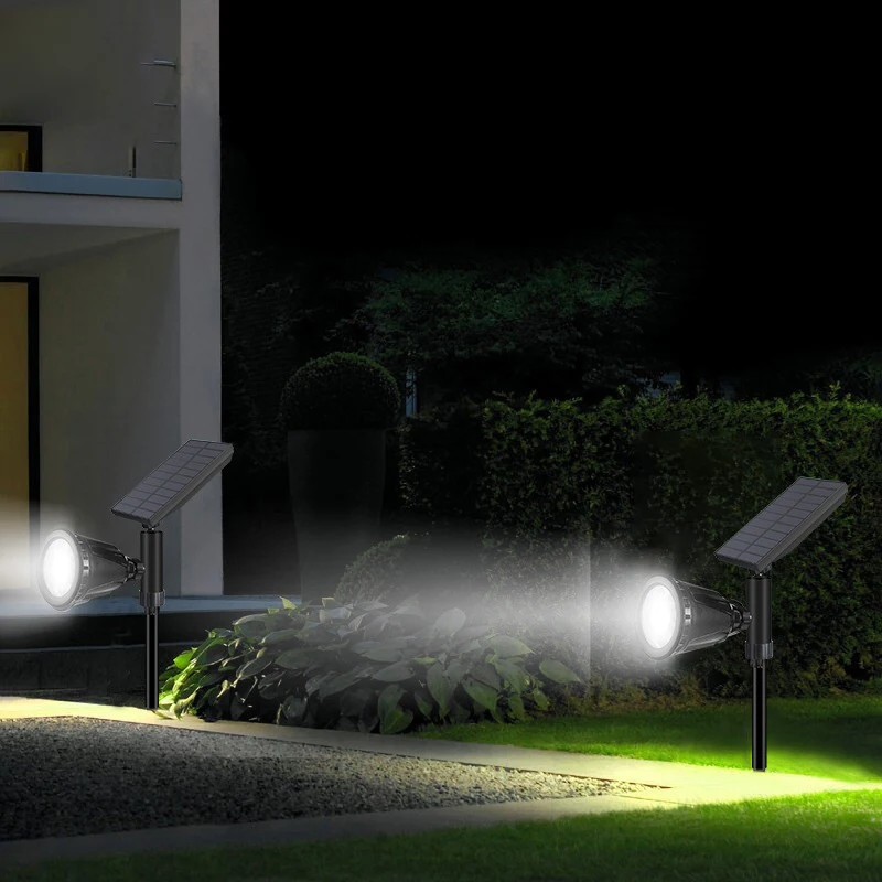 ABNM 4 Pack Solar Lights,Outdoor Spotlight Powered Landscape Lighting For Pathway Garden Patio Yard Driveway Pool Auto On/Of