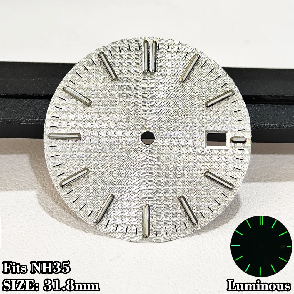 

NH35 Oak Dial 31.8mm Oak Dial For NH35 Movement Dials Green luminous Dial NH35 Dial Watch Dial Modification Accessories Parts