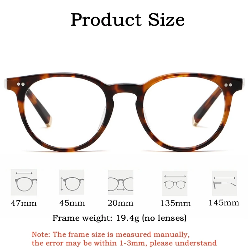 

Очки KUXA по рецепту, ретро-стиль, для мужчин и женщин, круглые, маленькие, с защитой от синего света, для чтения, при близорукости, прогрессивные