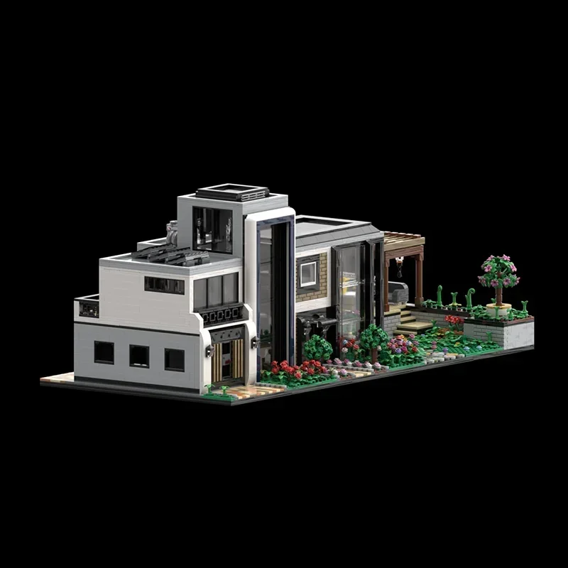 Moc ビルディングブロックガラスハウスモジュラービルディングモデルテクニカルレンガ DIY アセンブリ市ストリートビューおもちゃ子供のギフト