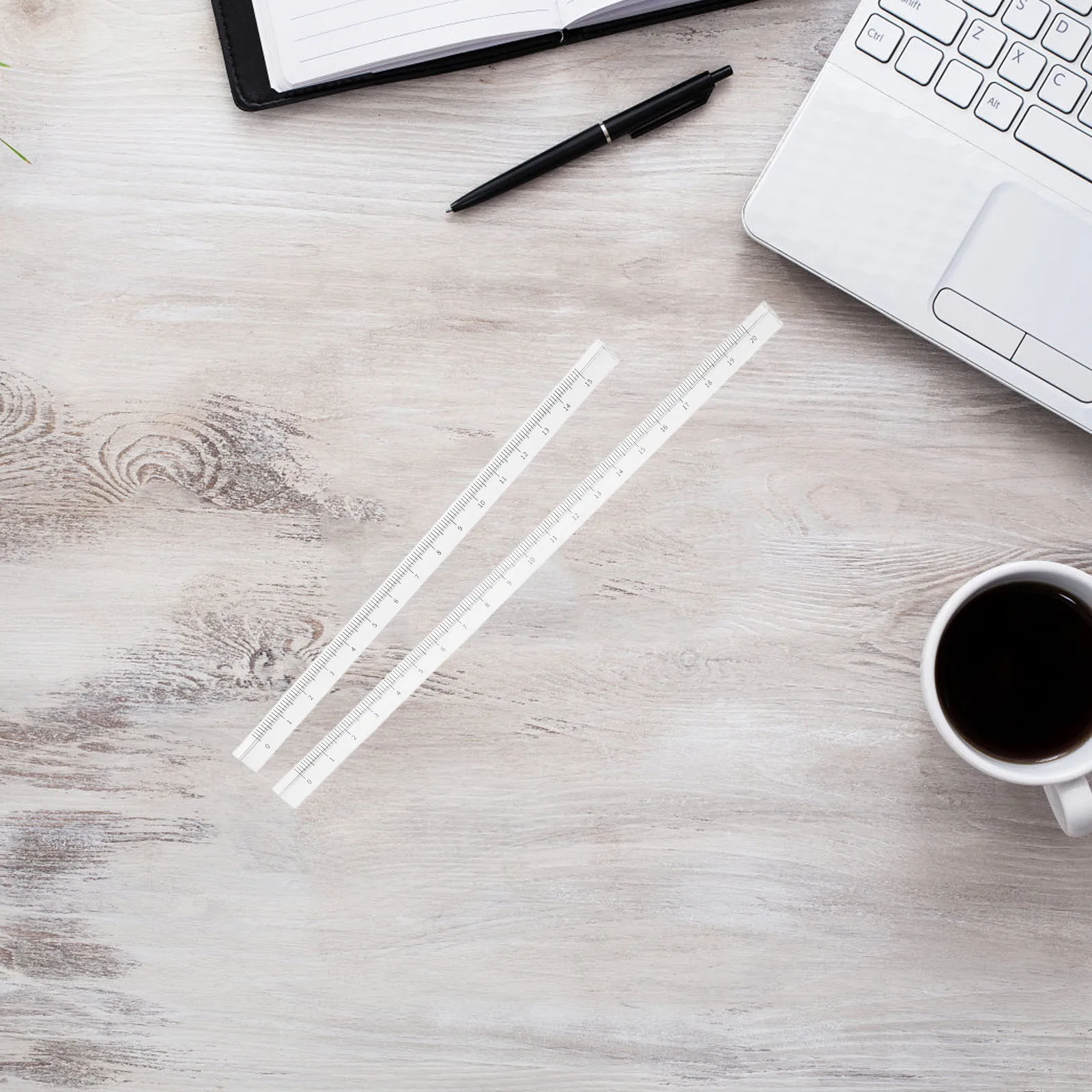 2pcs Transparent Triangular Ruler Plastic Architectural Drafting Classroom Student Clear Drawing School Supplies Kids