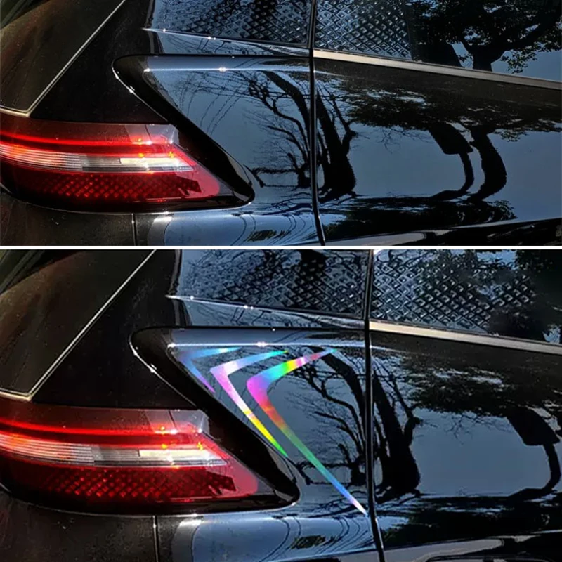 For BYD Seagull Dolphin Mini 2023 2024 Car Tail wing sticker side and rear wing flash reflective Decoration Accessories