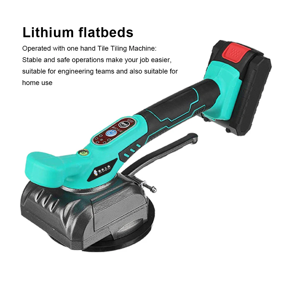 Professional Automatic Tiling Machine 5 Gears Adjustable Rechargeable Floor Laying Leveling Tool Tile Vibrator Power Tools