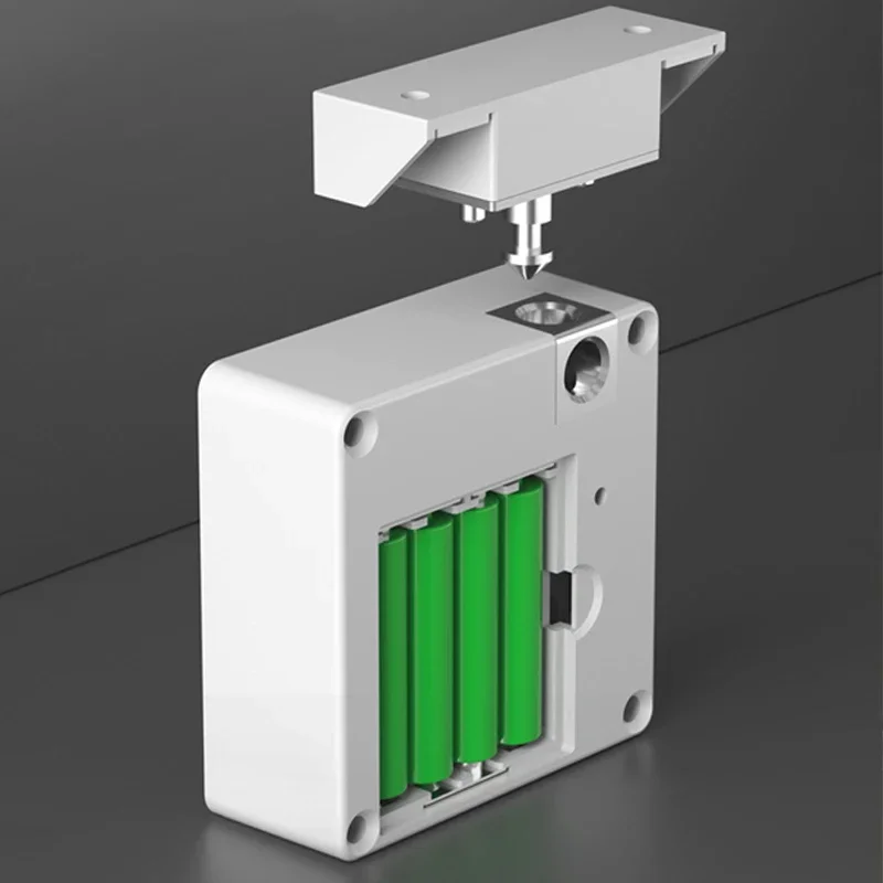 Imagem -06 - Bloqueio Invisível sem Perfuração em Abs Branco sem Chave e sem Complicações com Recursos Eletrônicos Inteligentes Bloqueio Rfid Bloqueio de Gaveta Wifi