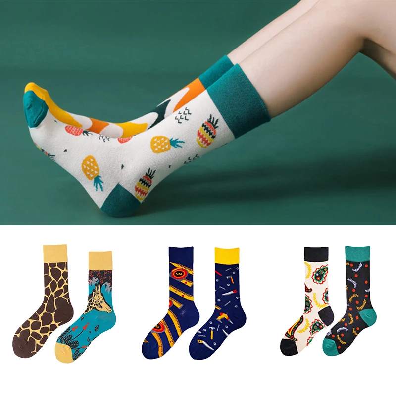 

Funny socks art abstract cotton male animal socks female unisex gift socks female woman socks christmas gifts