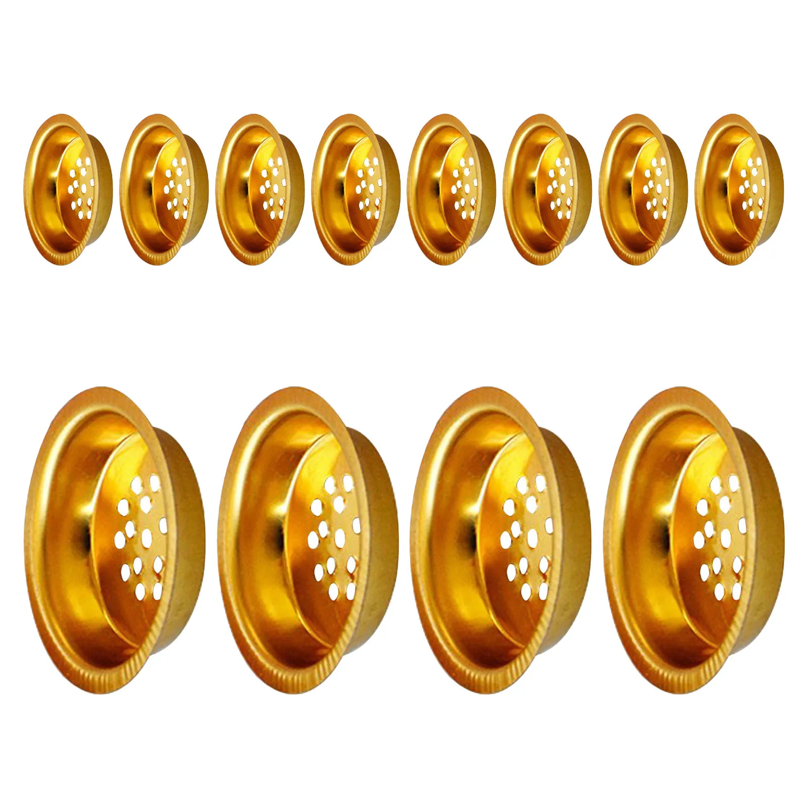 12Pcs Incense Burner Cups Round Perforated Iron Mesh Tray Charcoal Disc Holder Universal Insert Bakhoor Middle East
