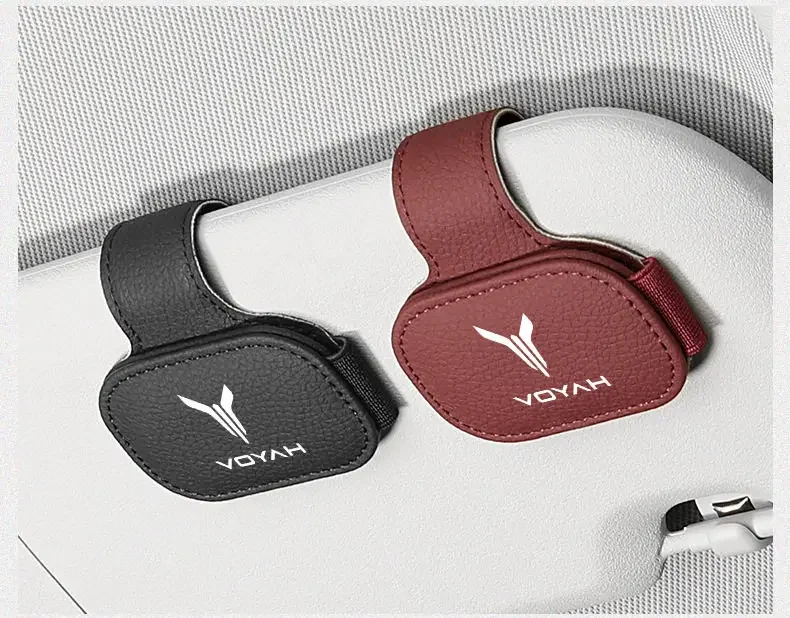 For VOYAH FREE Dream Passion Courage Sun Visor Sunglasses Holder Magnetic Clip On Car Eyewear Organizer
