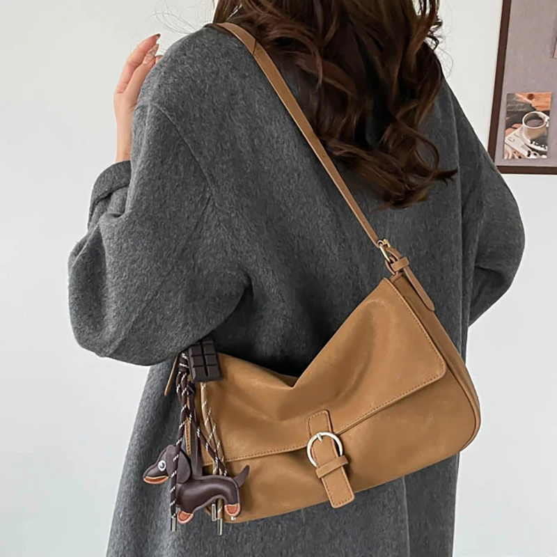 

Винтажная сумка через плечо под мышками, большая сумка через плечо Capaci, женская модная зима 2026, полиэстер Sli