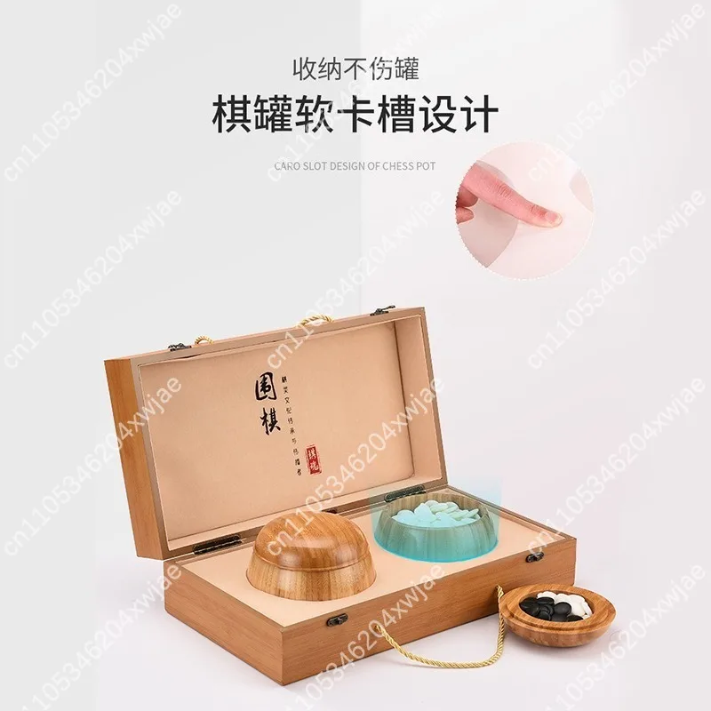 Beginner Go Set for Kids Adults Foldable Board Weiqi Stones Portable Travel Game Educational Strategy Game
