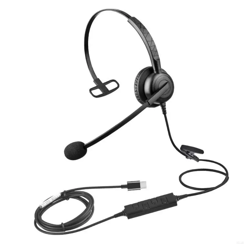 

HX6B Mono USB Headphone with Noise Reduction Microphone Soft Memory Foam Earpad