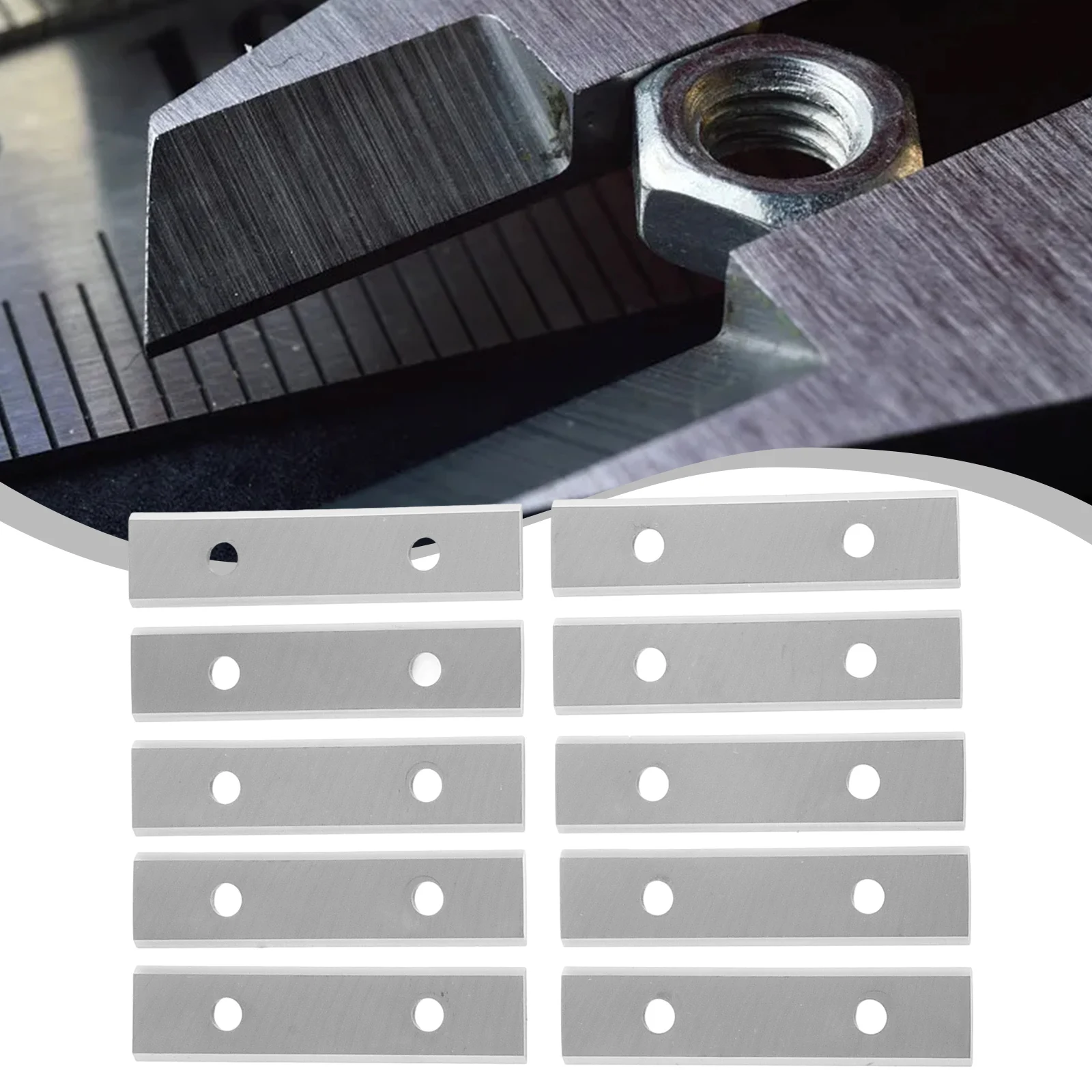 Carbide Reversible Insert Cutter Square 10pcs 50x12x1.5mm Blades Carbide Inserts Cutter Blades Effective Practical