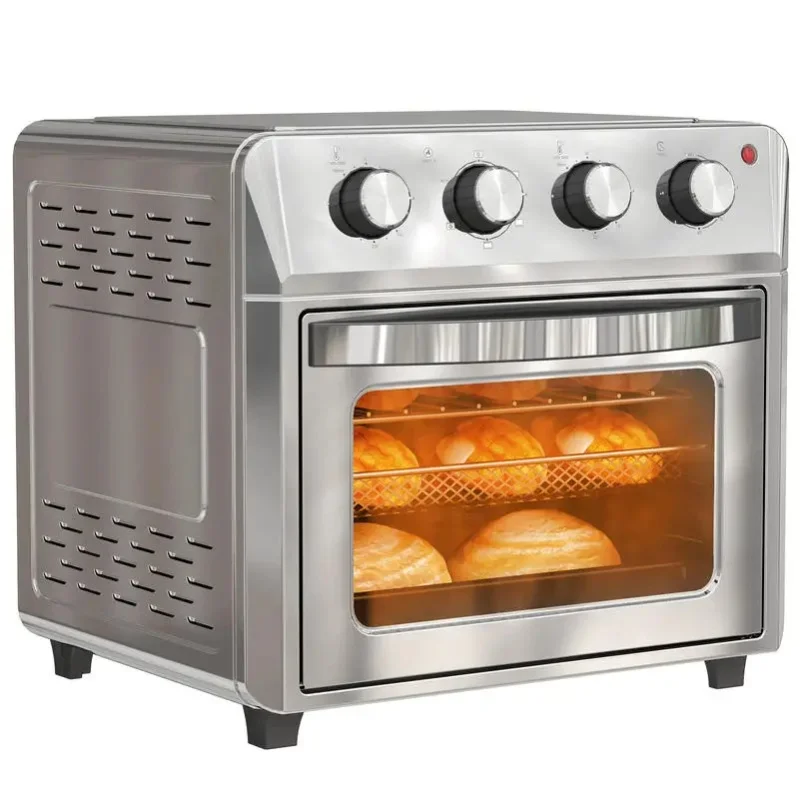 Mini-Backofen mit Heißluftfritteuse-Funktion, Timer und Zubehör – Versand aus lokalem Lager
