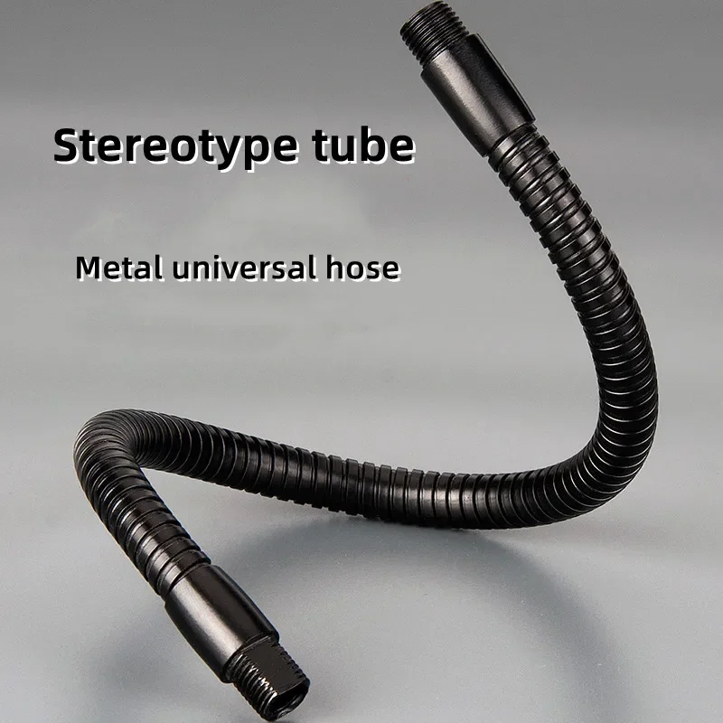 1pcs LED Gooseneck Metal Hose Dia6mm/8mm/10mm Bendable Black Shaping Universal Soft Tube for Table Lamp Spotlight Floor Lamp DIY image 3